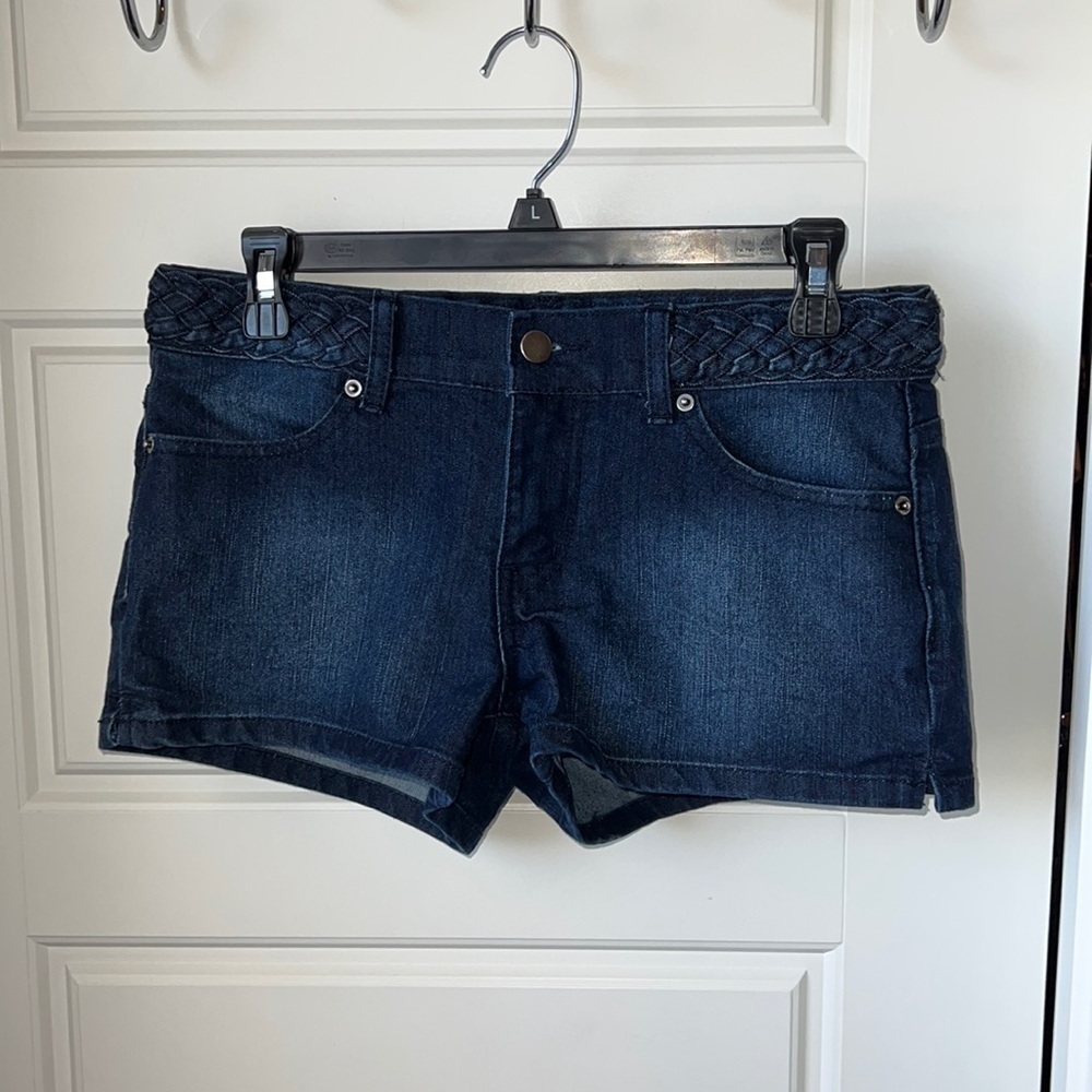 Forever 21 Embroidered Denim Shorts